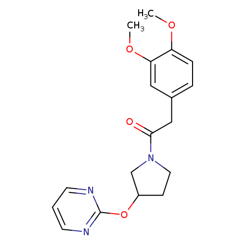 2-(3,4-dimethoxyphenyl)-1-[3-(pyrimidin-2-yloxy)pyrrolidin-1-yl]ethan-1-one