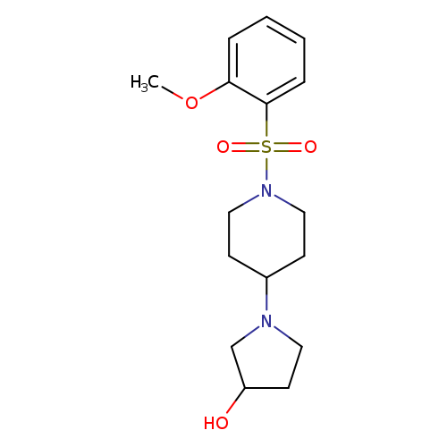1-[1-(2-methoxybenzenesulfonyl)piperidin-4-yl]pyrrolidin-3-ol