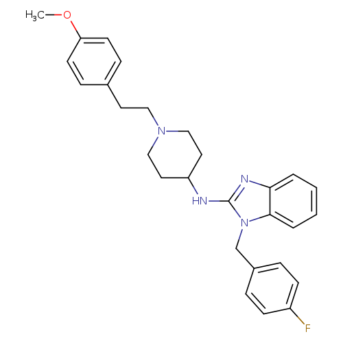 1-[(4-Fluorophenyl)methyl]-N-[1-[2-(4-methoxyphenyl)ethyl]-4-piperidinyl]-1H-benzimidazol-2-amine