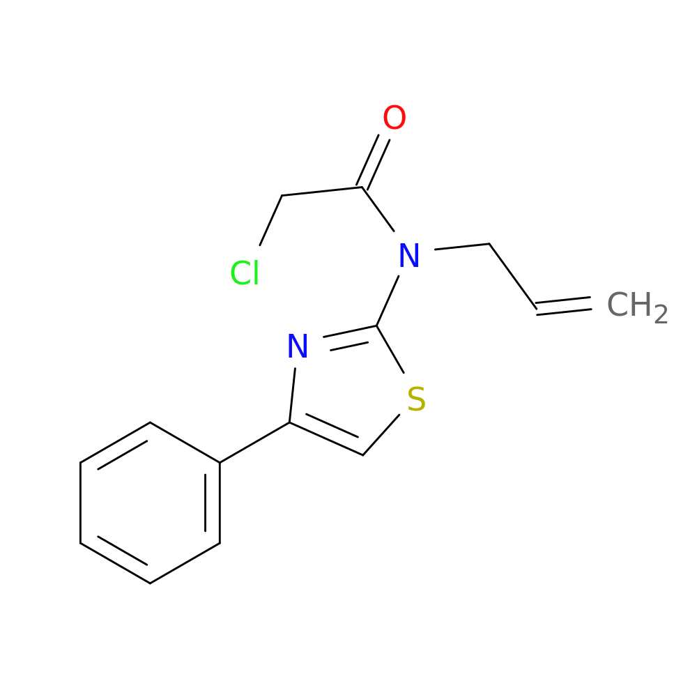 2-chloro-N-(4-phenyl-1,3-thiazol-2-yl)-N-(prop-2-en-1-yl)acetamide