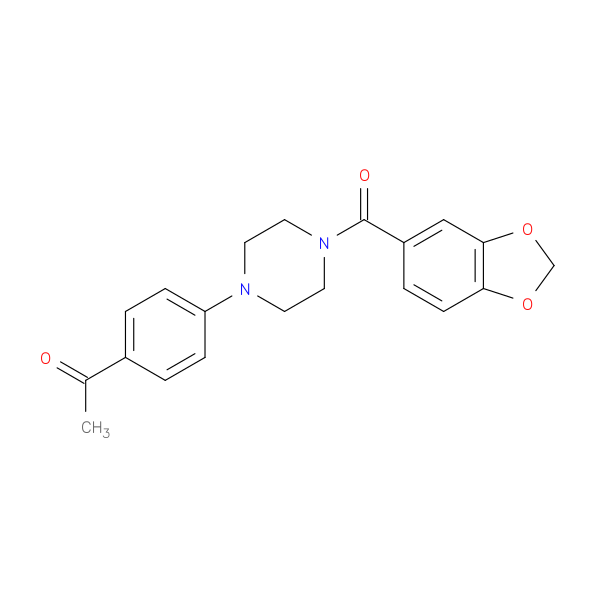 1-(4-(4-(Benzo[D][1,3]Dioxole-5-Carbonyl)Piperazin-1-Yl)Phenyl)Ethanone
