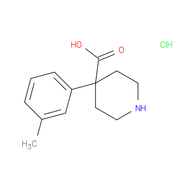 4-(3-methylphenyl)piperidine-4-carboxylic acid hydrochloride