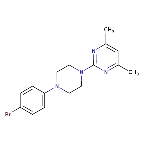 2-[4-(4-bromophenyl)piperazin-1-yl]-4,6-dimethylpyrimidine