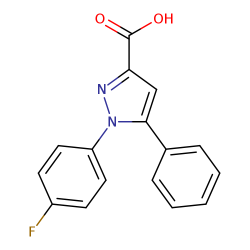 1-(4-fluorophenyl)-5-phenyl-1H-pyrazole-3-carboxylic acid