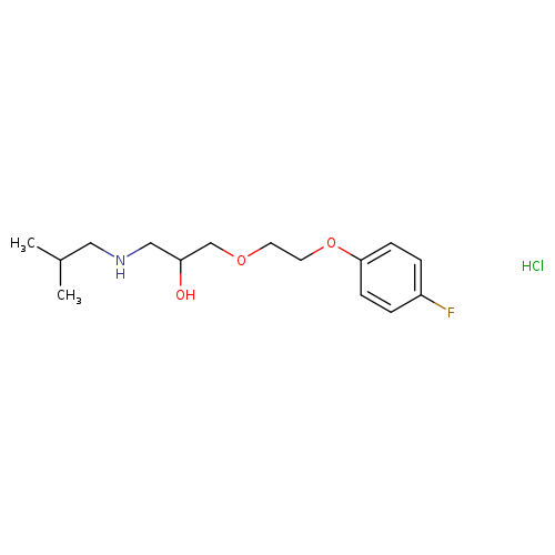 {3-[2-(4-fluorophenoxy)ethoxy]-2-hydroxypropyl}(2-methylpropyl)amine hydrochloride
