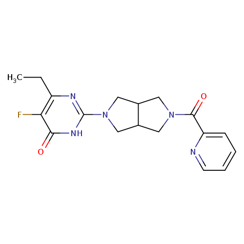 6-ethyl-5-fluoro-2-[5-(pyridine-2-carbonyl)-octahydropyrrolo[3,4-c]pyrrol-2-yl]-3,4-dihydropyrimidin-4-one