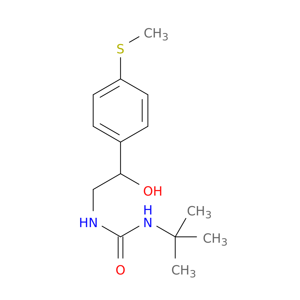 3-tert-butyl-1-{2-hydroxy-2-[4-(methylsulfanyl)phenyl]ethyl}urea