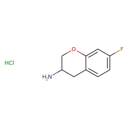 7-fluoro-3,4-dihydro-2H-1-benzopyran-3-amine hydrochloride