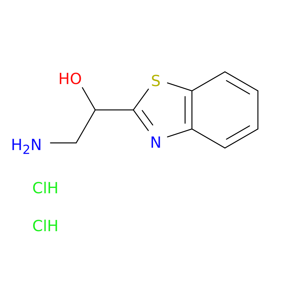 2-amino-1-(1,3-benzothiazol-2-yl)ethan-1-ol dihydrochloride