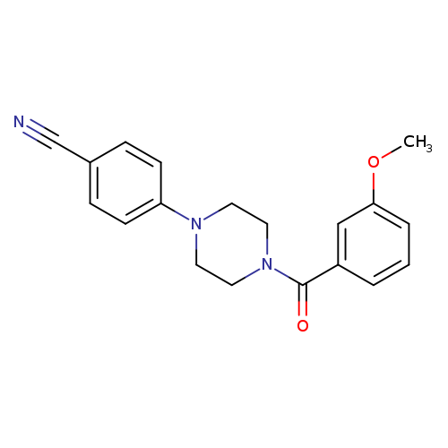 4-[4-(3-methoxybenzoyl)piperazin-1-yl]benzonitrile