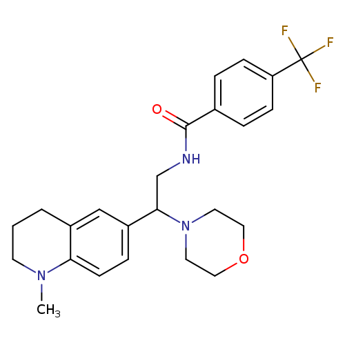 N-[2-(1-methyl-1,2,3,4-tetrahydroquinolin-6-yl)-2-(morpholin-4-yl)ethyl]-4-(trifluoromethyl)benzamide