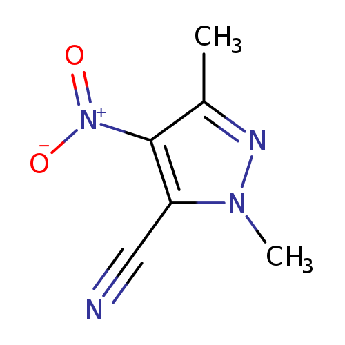 1,3-dimethyl-4-nitro-1H-pyrazole-5-carbonitrile