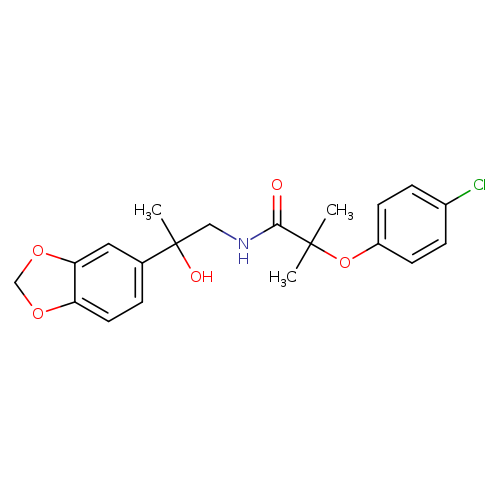 N-[2-(2H-1,3-benzodioxol-5-yl)-2-hydroxypropyl]-2-(4-chlorophenoxy)-2-methylpropanamide