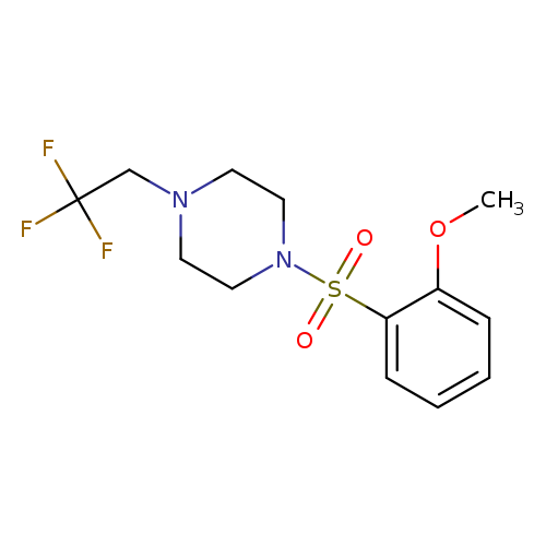 1-(2-methoxybenzenesulfonyl)-4-(2,2,2-trifluoroethyl)piperazine