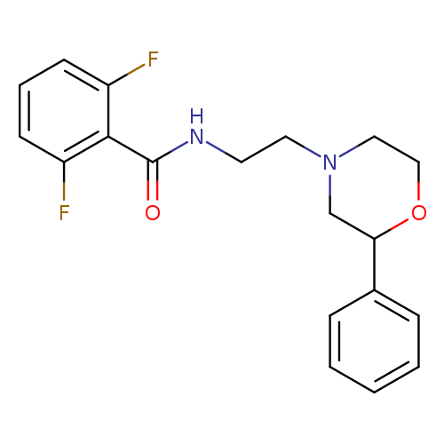 2,6-difluoro-N-[2-(2-phenylmorpholin-4-yl)ethyl]benzamide