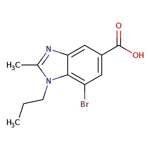 7-Bromo-2-methyl-1-propyl-1,3-benzodiazole-5-carboxylic acid