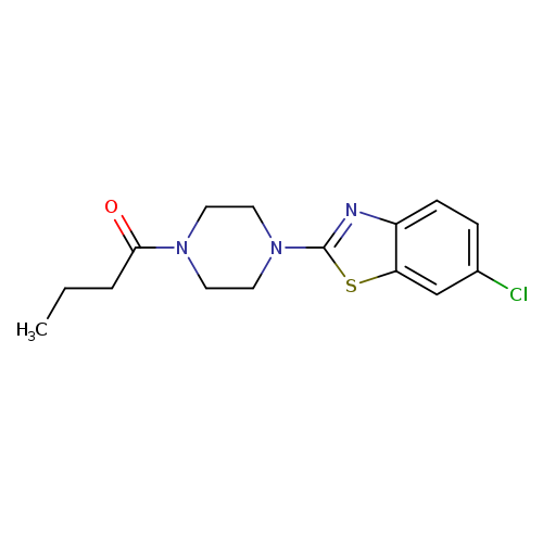 1-[4-(6-chloro-1,3-benzothiazol-2-yl)piperazin-1-yl]butan-1-one