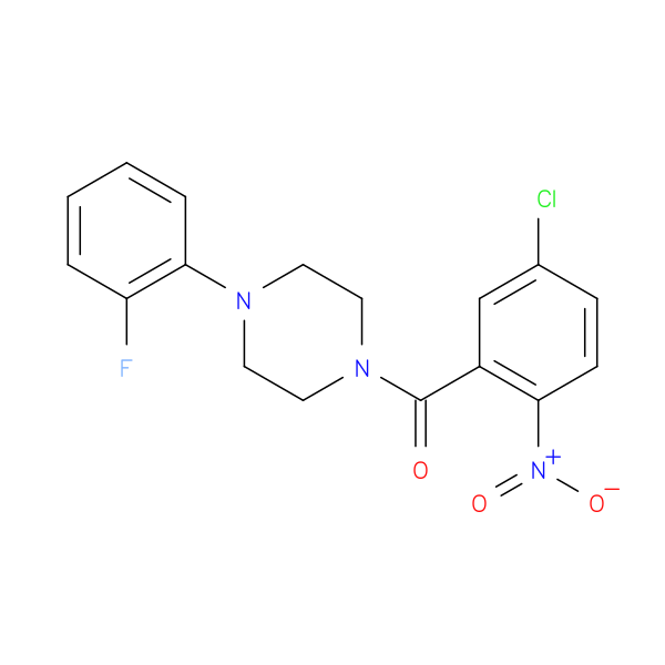 1-(5-chloro-2-nitrobenzoyl)-4-(2-fluorophenyl)piperazine