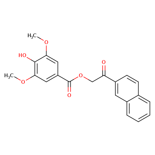 2-(naphthalen-2-yl)-2-oxoethyl 4-hydroxy-3,5-dimethoxybenzoate