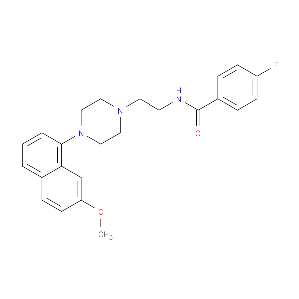 4-FLUORO-N-(2-[4-(7-METHOXY-NAPHTHALEN-1-YL)-PIPERAZIN-1-YL]-ETHYL)-BENZAMIDE