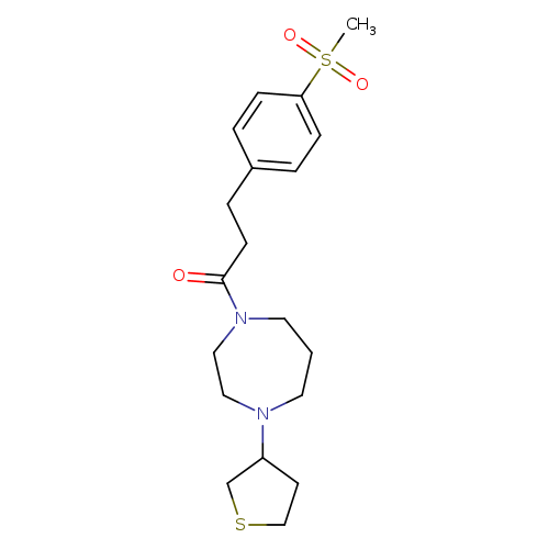 3-(4-methanesulfonylphenyl)-1-[4-(thiolan-3-yl)-1,4-diazepan-1-yl]propan-1-one