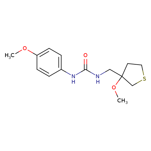1-(4-methoxyphenyl)-3-[(3-methoxythiolan-3-yl)methyl]urea