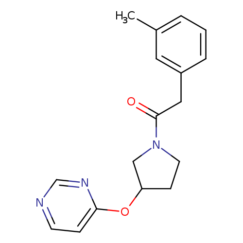 2-(3-methylphenyl)-1-[3-(pyrimidin-4-yloxy)pyrrolidin-1-yl]ethan-1-one