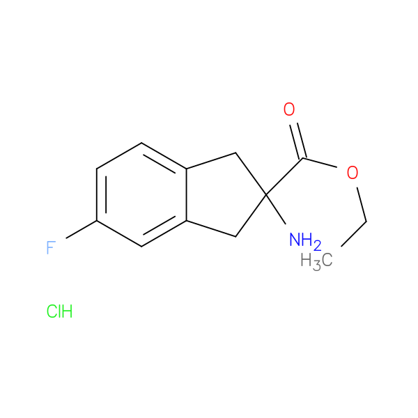 Ethyl 2-amino-5-fluoro-2,3-dihydro-1h-indene-2-carboxylate hcl