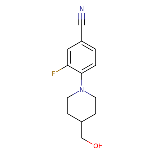3-Fluoro-4-[4-(hydroxymethyl)piperidin-1-yl]benzonitrile
