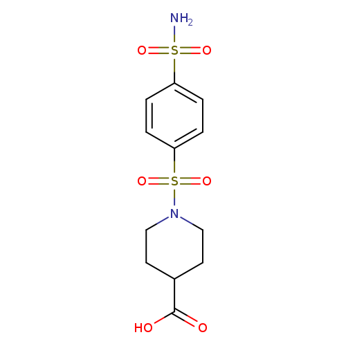 1-(4-sulfamoylbenzenesulfonyl)piperidine-4-carboxylic acid