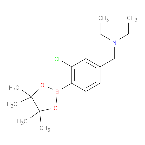 2-Chloro-4-(N,N-diethylaminomethyl)phenylboronic acid, pinacol ester