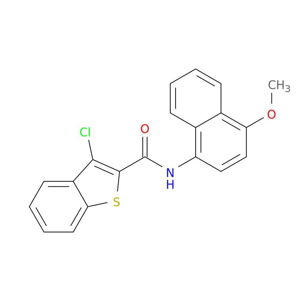 3-chloro-N-(4-methoxynaphthalen-1-yl)-1-benzothiophene-2-carboxamide