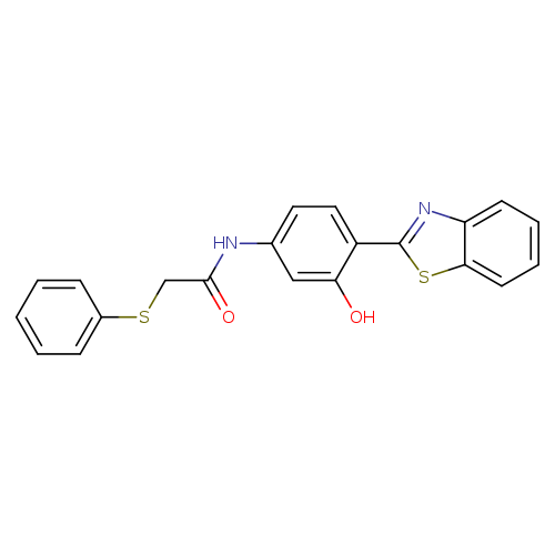 N-[4-(1,3-benzothiazol-2-yl)-3-hydroxyphenyl]-2-(phenylsulfanyl)acetamide