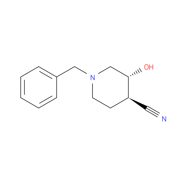 (3R,4R)-rel-1-Benzyl-3-hydroxypiperidine-4-carbonitrile