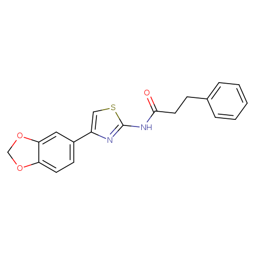 N-[4-(2H-1,3-benzodioxol-5-yl)-1,3-thiazol-2-yl]-3-phenylpropanamide