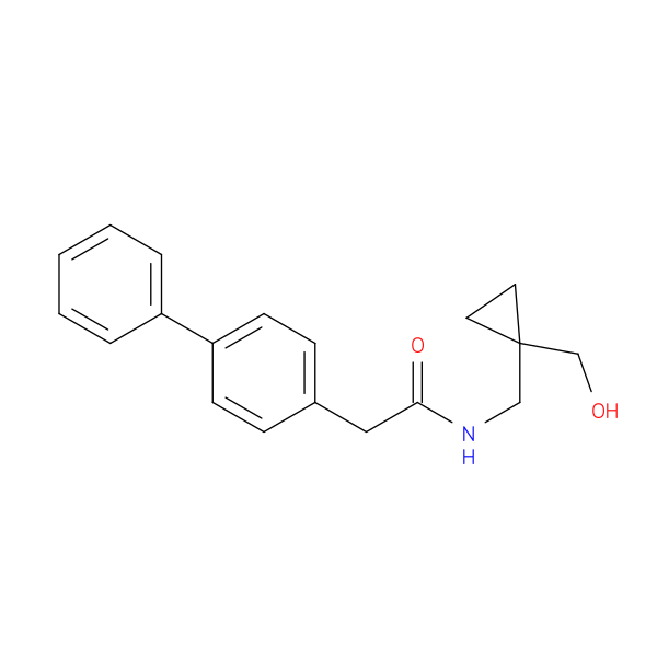 2-{[1,1'-biphenyl]-4-yl}-N-{[1-(hydroxymethyl)cyclopropyl]methyl}acetamide
