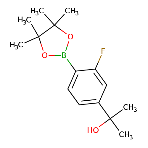 2-[3-fluoro-4-(tetramethyl-1,3,2-dioxaborolan-2-yl)phenyl]propan-2-ol