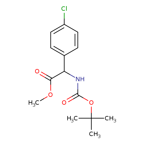 Benzeneacetic acid, 4-chloro-α-[[(1,1-dimethylethoxy)carbonyl]amino]-, methyl ester