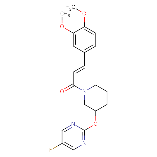 (2E)-3-(3,4-dimethoxyphenyl)-1-{3-[(5-fluoropyrimidin-2-yl)oxy]piperidin-1-yl}prop-2-en-1-one