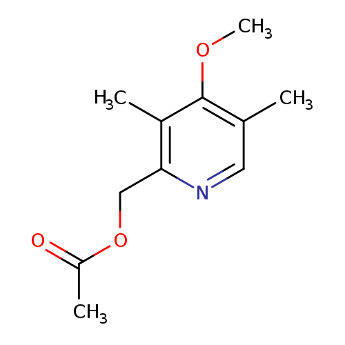 2-Pyridinemethanol, 4-methoxy-3,5-dimethyl-, acetate (ester)