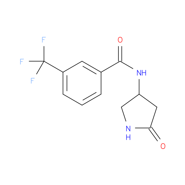 N-(5-oxopyrrolidin-3-yl)-3-(trifluoromethyl)benzamide