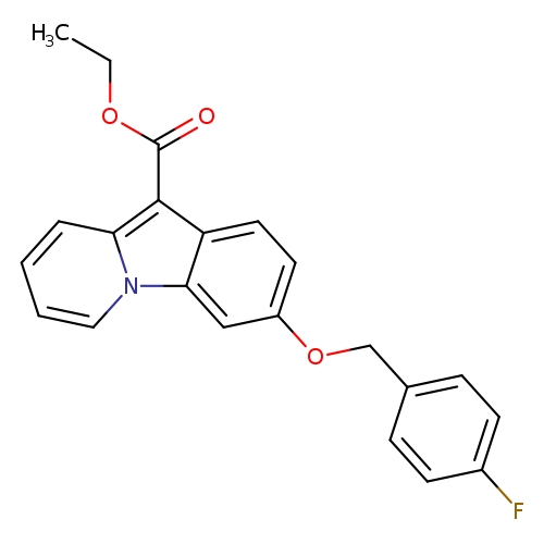 ethyl 3-[(4-fluorophenyl)methoxy]pyrido[1,2-a]indole-10-carboxylate