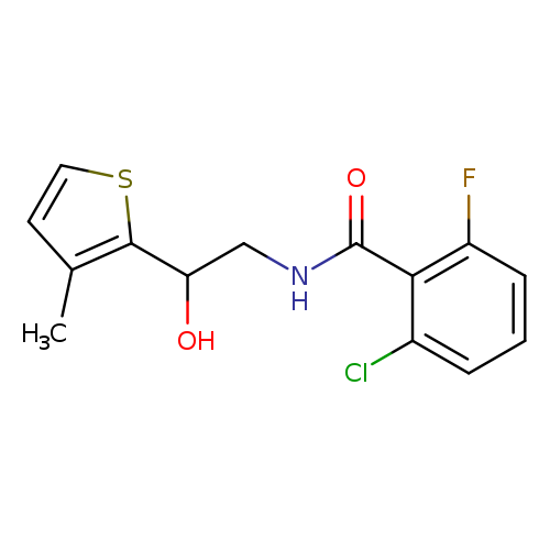 2-chloro-6-fluoro-N-[2-hydroxy-2-(3-methylthiophen-2-yl)ethyl]benzamide