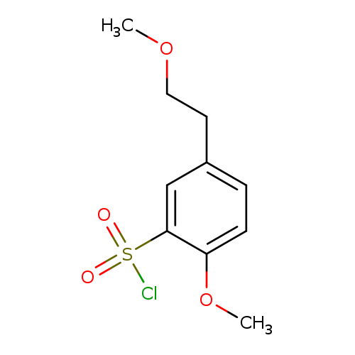 2-methoxy-5-(2-methoxyethyl)benzene-1-sulfonyl chloride