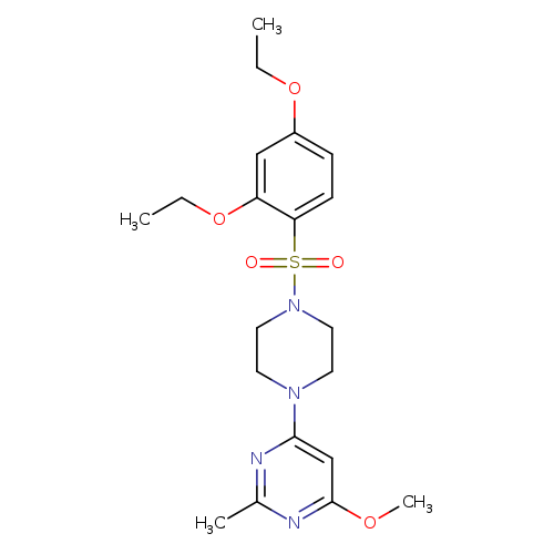 4-[4-(2,4-diethoxybenzenesulfonyl)piperazin-1-yl]-6-methoxy-2-methylpyrimidine