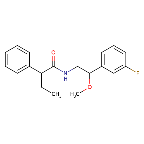 N-[2-(3-fluorophenyl)-2-methoxyethyl]-2-phenylbutanamide