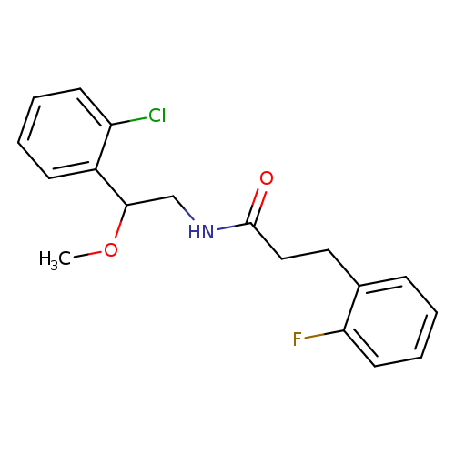 N-[2-(2-chlorophenyl)-2-methoxyethyl]-3-(2-fluorophenyl)propanamide