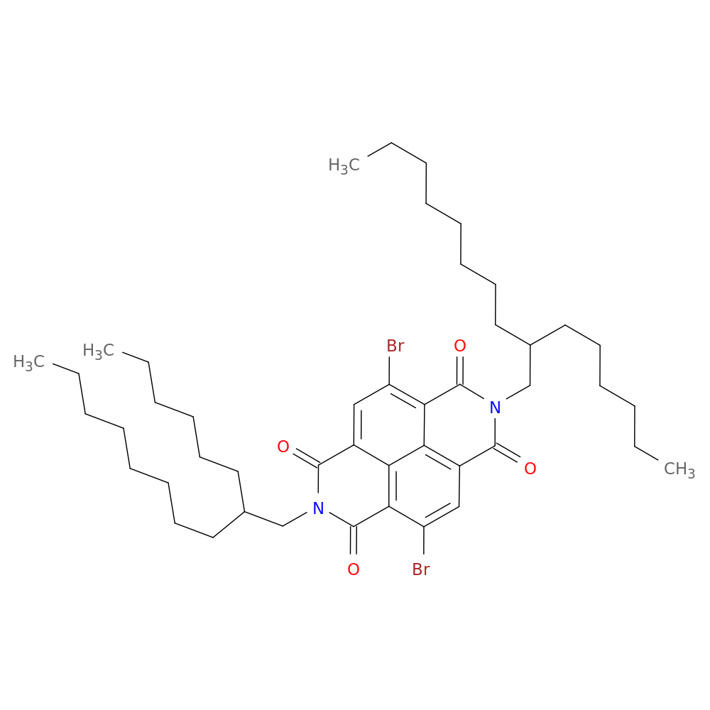 2,9-dibromo-6,13-bis(2-hexyldecyl)-6,13-diazatetracyclo[6.6.2.0⁴,¹⁶.0¹¹,¹⁵]hexadeca-1,3,8(16),9,11(15)-pentaene-5,7,12,14-tetrone