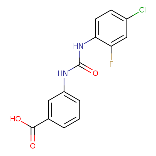 3-{[(4-chloro-2-fluorophenyl)carbamoyl]amino}benzoic acid