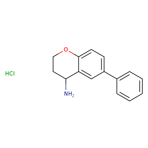6-Phenyl-3,4-dihydro-2h-1-benzopyran-4-amine hydrochloride